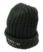 SUPREMEシュプリーム）の古着「Cassic Logo Chunky Ridded Beanie」｜ブラック
