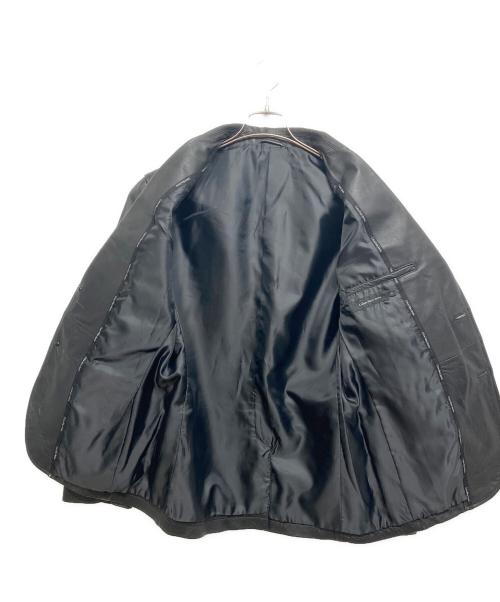 Calvin Klein Jeans（カルバンクラインジーンズ）Calvin Klein Jeans (カルバンクラインジーンズ) レザーテーラードジャケット ブラック サイズ:XLの古着・服飾アイテム