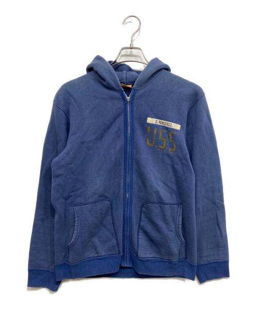 Deluxeware（デラックスウェア）Deluxeware (デラックスウェア) ジップアップパーカー ブルー サイズ:Lの古着・服飾アイテム
