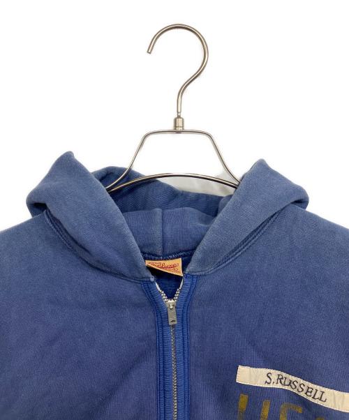 Deluxeware（デラックスウェア）Deluxeware (デラックスウェア) ジップアップパーカー ブルー サイズ:Lの古着・服飾アイテム