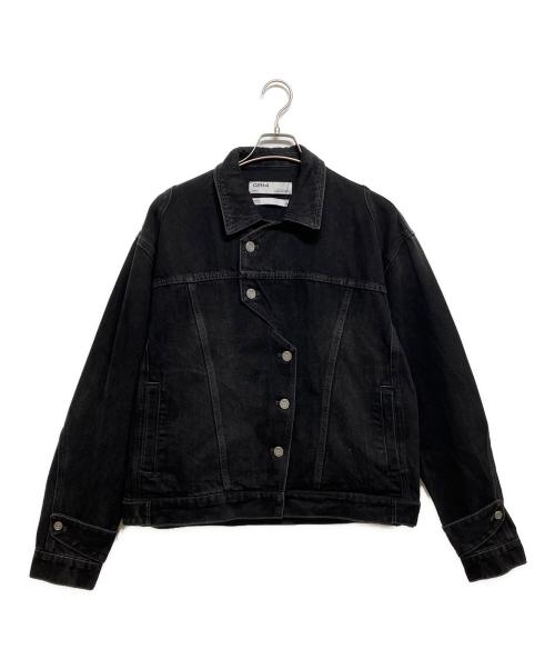 C2H4（シーツーエイチフォー）C2H4 (シーツーエイチフォー) デニムジャケット ブラック サイズ:SMALLの古着・服飾アイテム