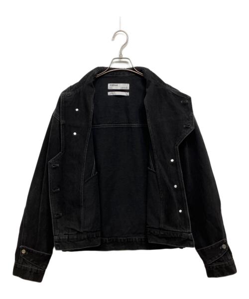 C2H4（シーツーエイチフォー）C2H4 (シーツーエイチフォー) デニムジャケット ブラック サイズ:SMALLの古着・服飾アイテム