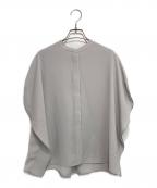 theory luxeセオリーリュクス）の古着「Marvine Jenna Blouse」｜ライトグレー
