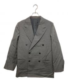 STEVEN ALAN（スティーブンアラン）の古着「ウール オックスフォード ダブルブレステッド 6B ジャケット」｜グレー