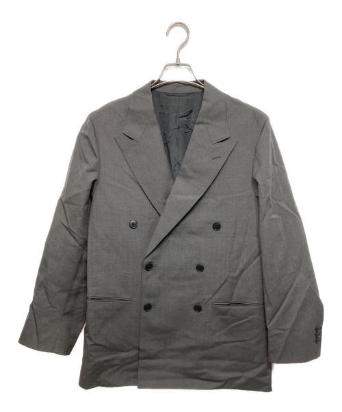 STEVEN ALAN（スティーブンアラン）STEVEN ALAN (スティーブンアラン) ウール オックスフォード ダブルブレステッド 6B ジャケット グレー サイズ:Mの古着・服飾アイテム
