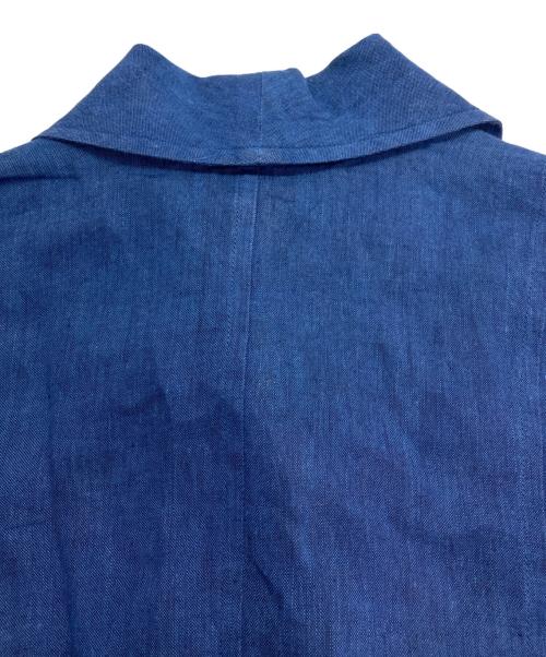 FENDI（フェンディ）FENDI (フェンディ) リネン スカートセットアップ ブルー サイズ:シャツ：F40　スカート：F38の古着・服飾アイテム