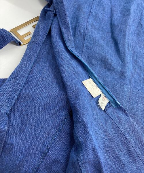 FENDI（フェンディ）FENDI (フェンディ) リネン スカートセットアップ ブルー サイズ:シャツ：F40　スカート：F38の古着・服飾アイテム