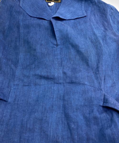 FENDI（フェンディ）FENDI (フェンディ) リネン スカートセットアップ ブルー サイズ:シャツ：F40　スカート：F38の古着・服飾アイテム