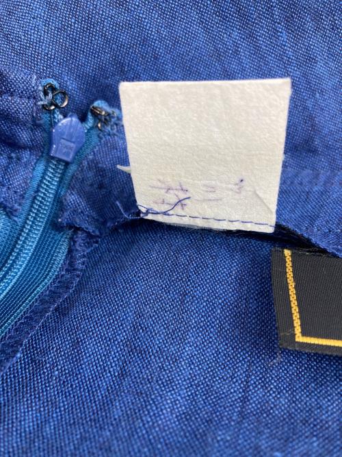 FENDI（フェンディ）FENDI (フェンディ) リネン スカートセットアップ ブルー サイズ:シャツ：F40　スカート：F38の古着・服飾アイテム