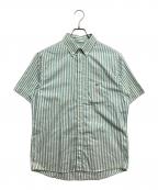 CHEMISE LACOSTEシュミーズ ラコステ）の古着「ストライプS/Sシャツ」｜グリーン