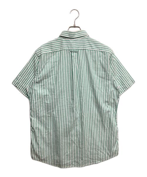 CHEMISE LACOSTE（シュミーズ ラコステ）CHEMISE LACOSTE (シュミーズ ラコステ) ストライプS/Sシャツ グリーン サイズ:無しの古着・服飾アイテム