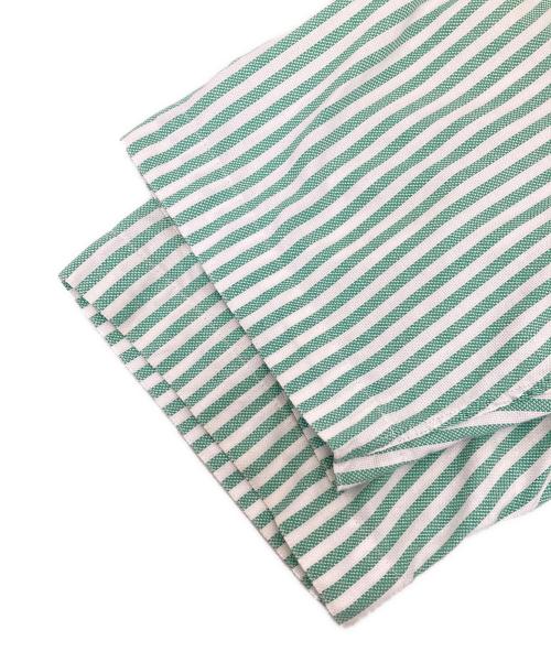 CHEMISE LACOSTE（シュミーズ ラコステ）CHEMISE LACOSTE (シュミーズ ラコステ) ストライプS/Sシャツ グリーン サイズ:無しの古着・服飾アイテム