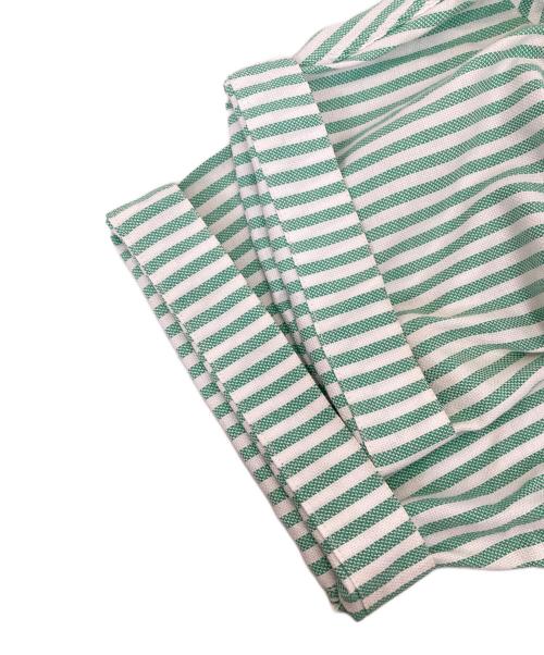 CHEMISE LACOSTE（シュミーズ ラコステ）CHEMISE LACOSTE (シュミーズ ラコステ) ストライプS/Sシャツ グリーン サイズ:無しの古着・服飾アイテム