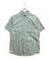CHEMISE LACOSTE（シュミーズ ラコステ）の古着「ストライプS/Sシャツ」｜グリーン