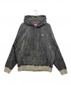 ）の古着「D-Um-Rib Track Denim Hoodie」｜ブラック