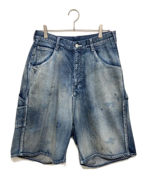 ANCELLM（アンセルム）ANCELLM (アンセルム) 1LDK (ワンエルディーケー) 別注 BOXY DENIM PAINTER SHORTS インディゴ サイズ:1の古着・服飾アイテム