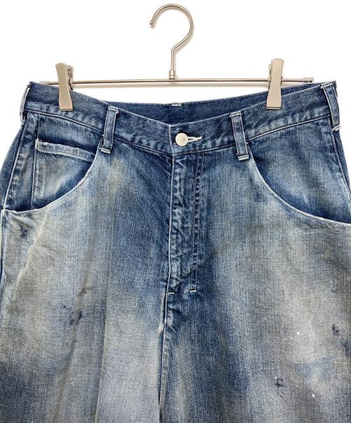 ANCELLM（アンセルム）ANCELLM (アンセルム) 1LDK (ワンエルディーケー) 別注 BOXY DENIM PAINTER SHORTS インディゴ サイズ:1の古着・服飾アイテム