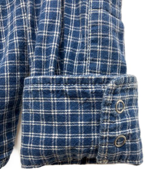 NEIGHBORHOOD（ネイバーフッド）NEIGHBORHOOD (ネイバーフッド) ウエスタンチェックシャツ ブルー サイズ:Mの古着・服飾アイテム