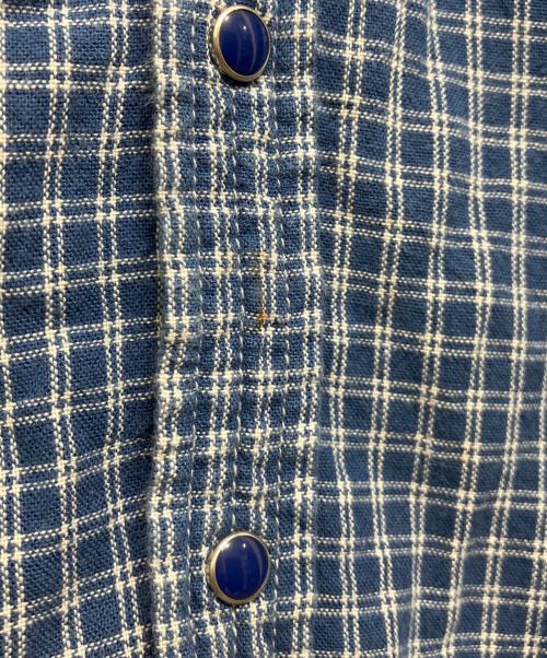 NEIGHBORHOOD（ネイバーフッド）NEIGHBORHOOD (ネイバーフッド) ウエスタンチェックシャツ ブルー サイズ:Mの古着・服飾アイテム