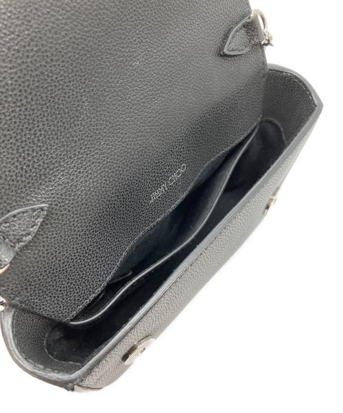 JIMMY CHOO（ジミーチュウ）JIMMY CHOO (ジミーチュウ) Cheri ビジュー チェーンショルダーバッグ ブラックの古着・服飾アイテム