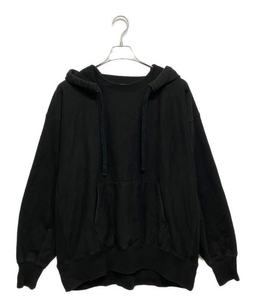 HYKE（ハイク）HYKE (ハイク) 後付けプルオーバーパーカー ブラック サイズ:5の古着・服飾アイテム