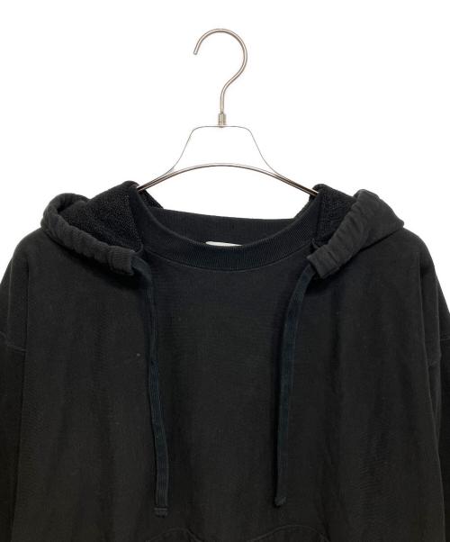 HYKE（ハイク）HYKE (ハイク) 後付けプルオーバーパーカー ブラック サイズ:5の古着・服飾アイテム