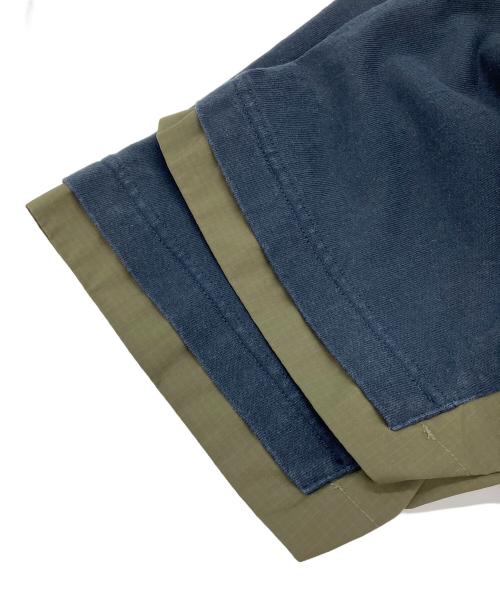 sacai（サカイ）sacai (サカイ) スポーツミックス ナイロン切替Tシャツ ネイビー サイズ:1の古着・服飾アイテム