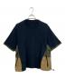 sacai（サカイ）の古着「スポーツミックス ナイロン切替Tシャツ」｜ネイビー