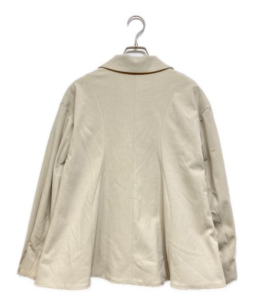 Adam et Rope（アダム エ ロペ）Adam et Rope (アダム エ ロペ) ウェーブラインシャツジャケット ベージュ サイズ:F 未使用品の古着・服飾アイテム