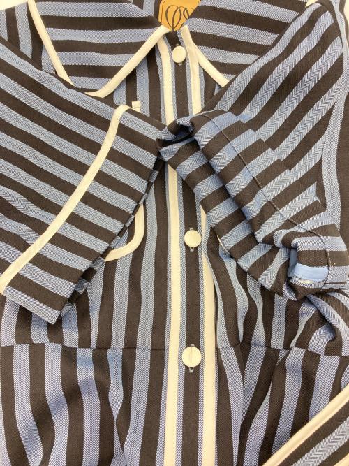 Tnewties（トゥエンティーズ）Tnewties (トゥエンティーズ) ストライプワンピース ブルー サイズ:XSの古着・服飾アイテム