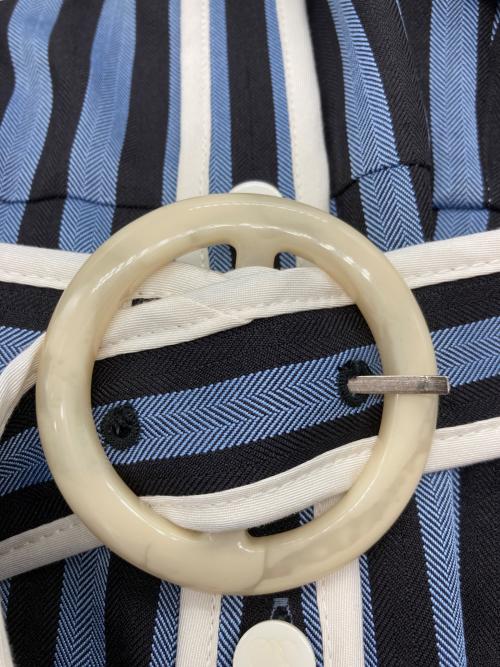 Tnewties（トゥエンティーズ）Tnewties (トゥエンティーズ) ストライプワンピース ブルー サイズ:XSの古着・服飾アイテム