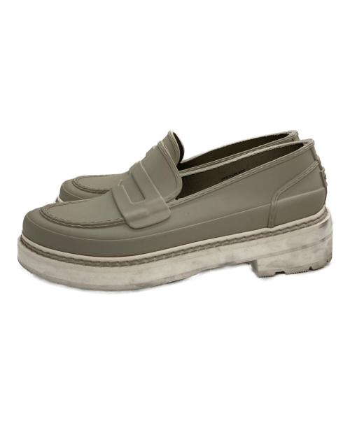HUNTER（ハンター）HUNTER (ハンター) W REFINED STITCH PENNY LOAFER ベージュ サイズ:UK5の古着・服飾アイテム