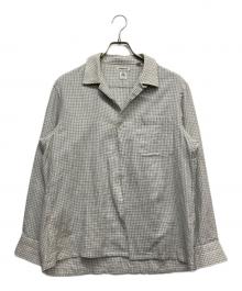FAIRFAX×THOMAS MASON（フェアファックス×トーマスメイソン）の古着「オープンカラーシャツ」｜グレー