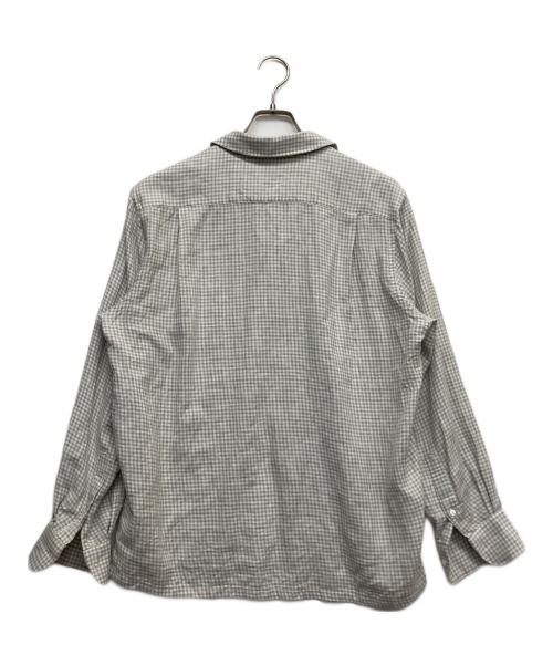 FAIRFAX（フェアファックス）FAIRFAX (フェアファックス) THOMAS MASON (トーマスメイソン) オープンカラーシャツ グレー サイズ:Mの古着・服飾アイテム