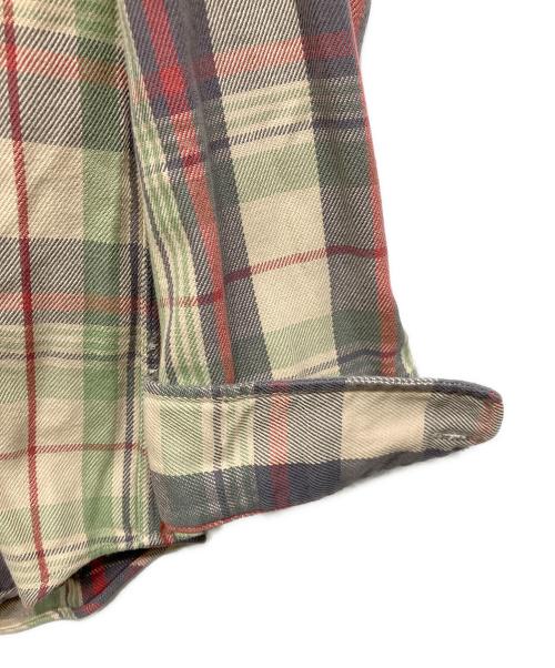 RRL（ダブルアールエル）RRL (ダブルアールエル) コットンチェックシャツ グリーン サイズ:Mの古着・服飾アイテム