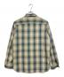 RRL (ダブルアールエル) ウォッシュ加工 オンブレチェックシャツ ブルー×ベージュ サイズ:M：15000円