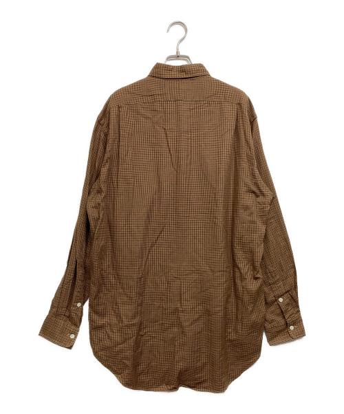 RRL（ダブルアールエル）RRL (ダブルアールエル) ガンクラブチェック シャツ ブラウン サイズ:Mの古着・服飾アイテム