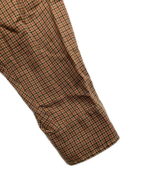 RRL（ダブルアールエル）RRL (ダブルアールエル) ガンクラブチェック シャツ ブラウン サイズ:Mの古着・服飾アイテム