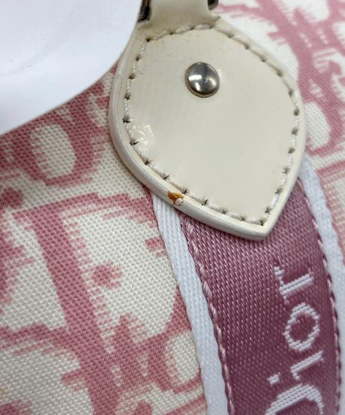 Christian Dior（クリスチャン ディオール）Christian Dior (クリスチャン ディオール) トロッターミニボストンバック ライトピンクの古着・服飾アイテム