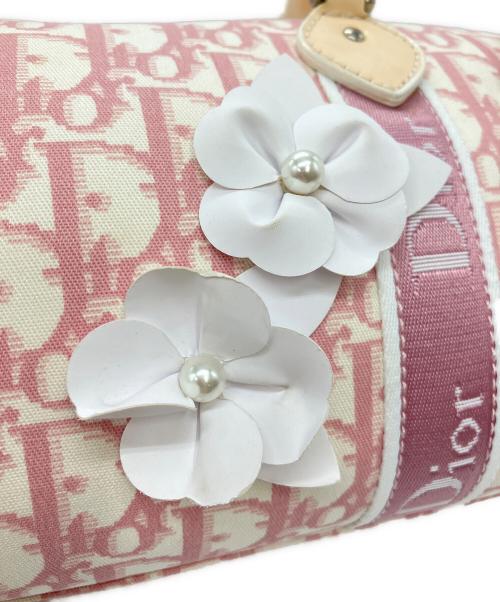 Christian Dior（クリスチャン ディオール）Christian Dior (クリスチャン ディオール) トロッターミニボストンバック ライトピンクの古着・服飾アイテム