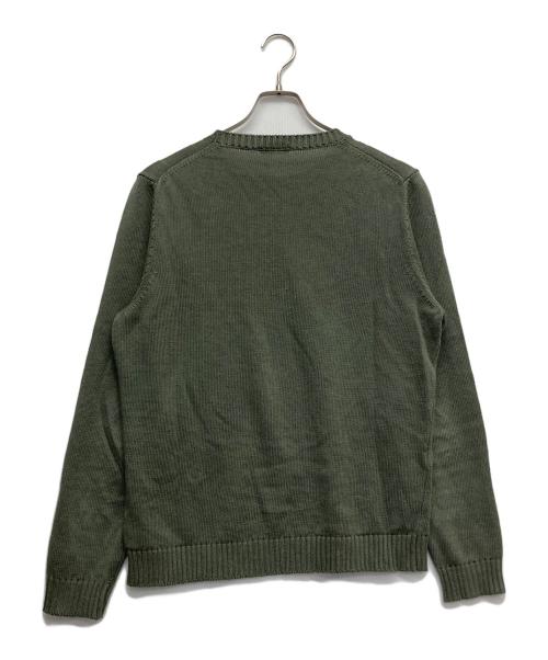 Zanone（ザノーネ）Zanone (ザノーネ) リネンコットンクルーネックニット グリーン サイズ:48の古着・服飾アイテム