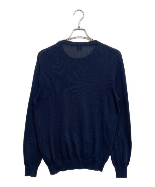 FEDELI（フェデーリ）FEDELI (フェデーリ) スーピマコットンクルーネックニット ネイビー サイズ:48の古着・服飾アイテム
