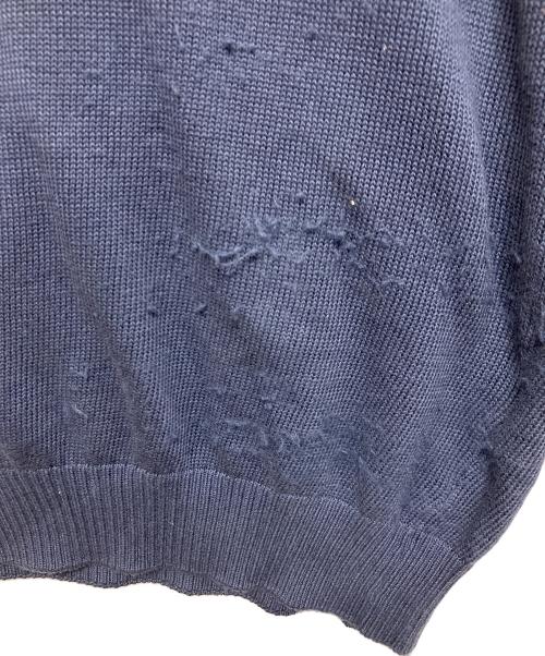 FEDELI（フェデーリ）FEDELI (フェデーリ) スーピマコットンクルーネックニット ネイビー サイズ:48の古着・服飾アイテム