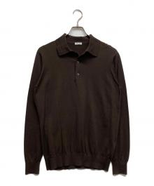 +CLOTHET（クロスクローゼット）の古着「スビンプラチナム ニットポロシャツ」｜ブラウン