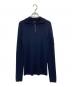 JIL SANDER NAVY（ジルサンダー ネイビー）の古着「アームポケットハーフジップニット」｜ネイビー