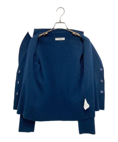 Cruciani（クルチアーニ）CRUCIANI (クルチアーニ) ニットジャケット ネイビー サイズ:40の古着・服飾アイテム