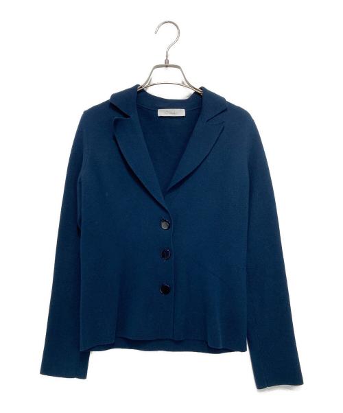 Cruciani（クルチアーニ）CRUCIANI (クルチアーニ) ニットジャケット ネイビー サイズ:40の古着・服飾アイテム