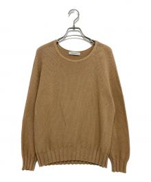 Cruciani（クルチアーニ）の古着「コットンクルーネックニット」｜ベージュ