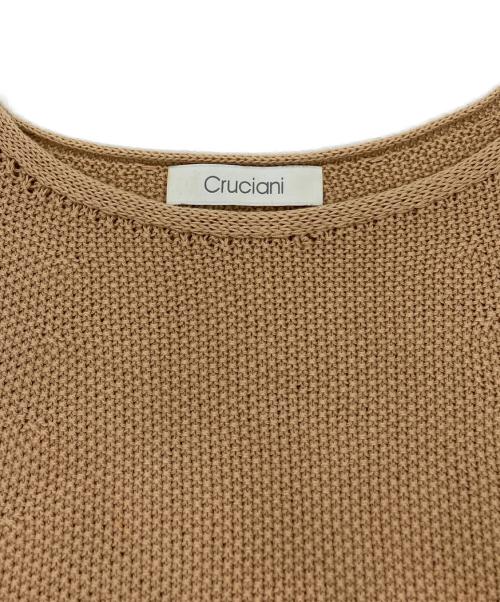 Cruciani（クルチアーニ）Cruciani (クルチアーニ) コットンクルーネックニット ベージュ サイズ:38の古着・服飾アイテム