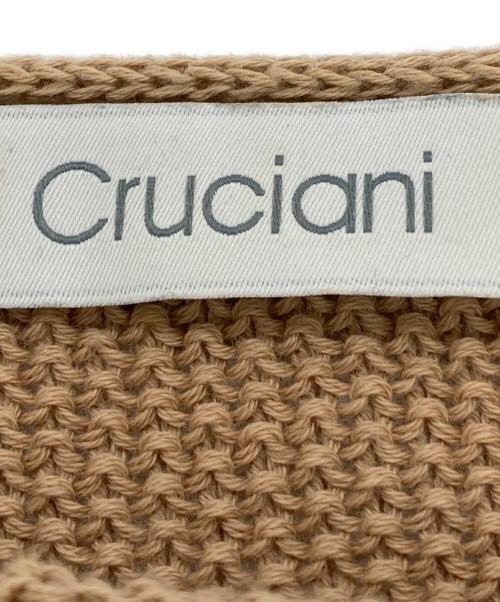 Cruciani（クルチアーニ）Cruciani (クルチアーニ) コットンクルーネックニット ベージュ サイズ:38の古着・服飾アイテム